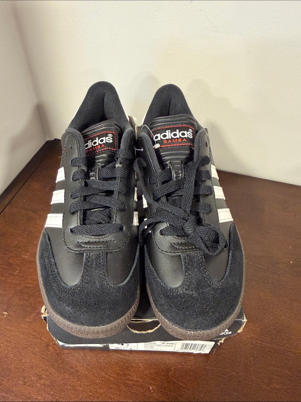 adidas Black & White Samba Low-Profile Sneakers